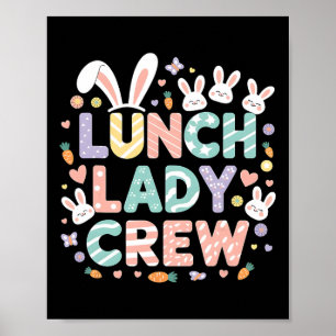 Lunch Lady Crew Lustige Lunch Lady Cafeteria Frohe Poster