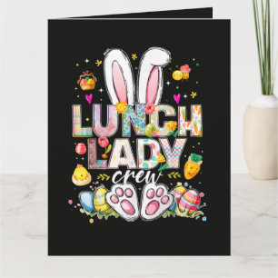Lunch Lady Crew Lustiger Hase Dankeskarte