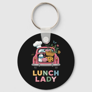 Lunch Lady Cute Truck Lunch Ladies Squad Cafeteria Schlüsselanhänger