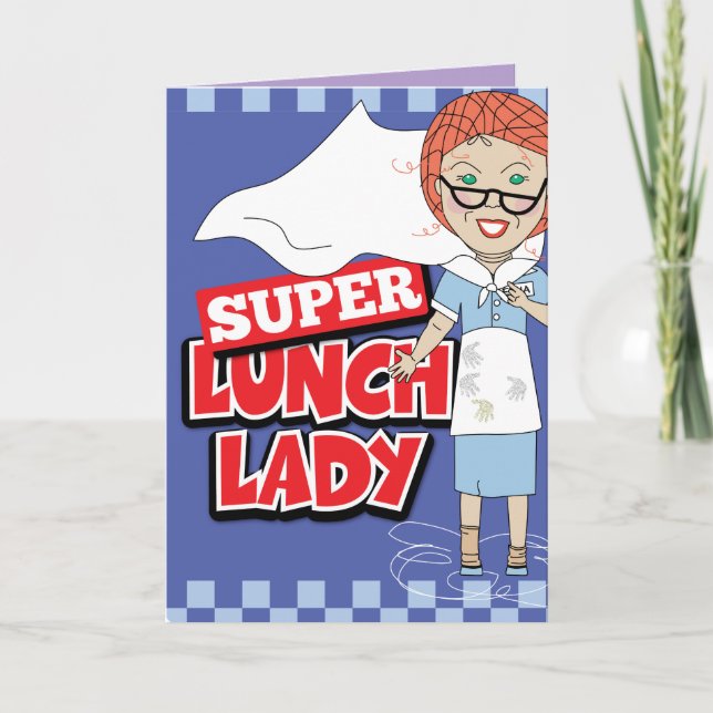Lunch Lady Dankeskarte (Vorderseite)