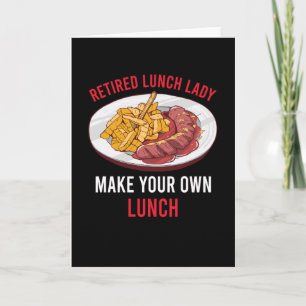Lunch Lady Gift School Cafeteria Karte