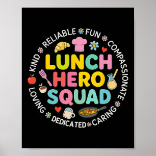 Lunch Lady Squad Lunch Hero Squad Vorbereiteter Zu Poster