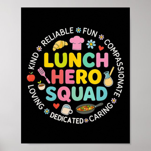 Lunch Lady Squad Lunch Hero Squad Vorbereiteter Zu Poster (Vorne)
