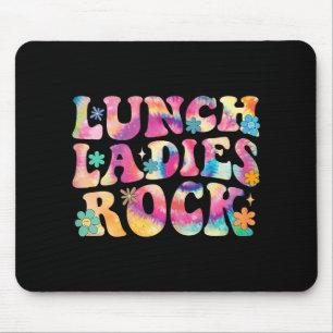 Lunch Ladys Rock Gefärbte Krawatte Cafeteria Crew Mousepad