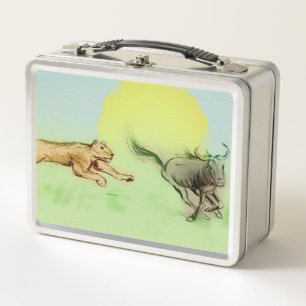 Lunchbox aus Vintagem Metall - Chase
