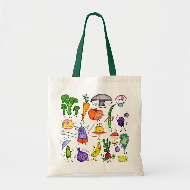 Lunchbox-Bündel-Taschengrünbügel Tragetasche (Vorne)