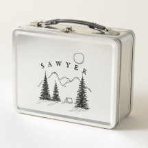 Lunchbox des personalisierten Campings Boy - rostf