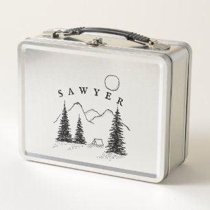 Lunchbox des personalisierten Campings Boy - rostf