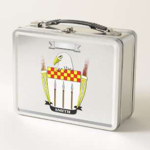 Lunchbox mit dem Familiennamen Smith und Schild