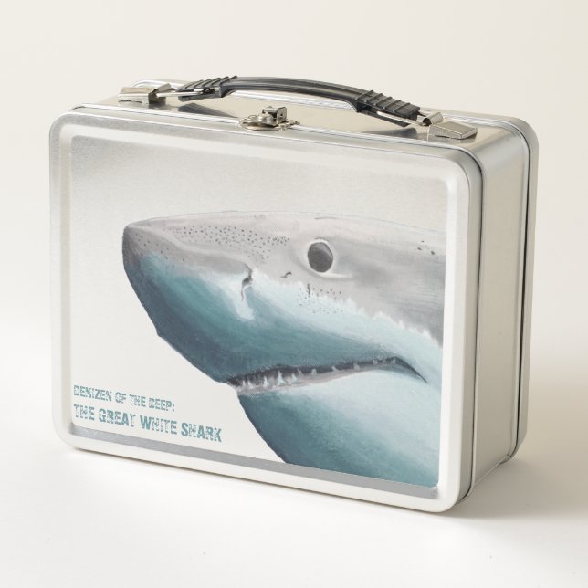 Lunchbox Ozean-Entdecker – Der Weiße Hai (Vorderseite)