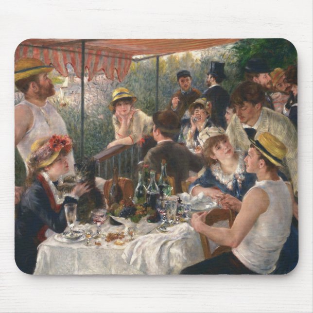 Luncheon Boating Party - Renoir Malerei Mousepad (Vorne)