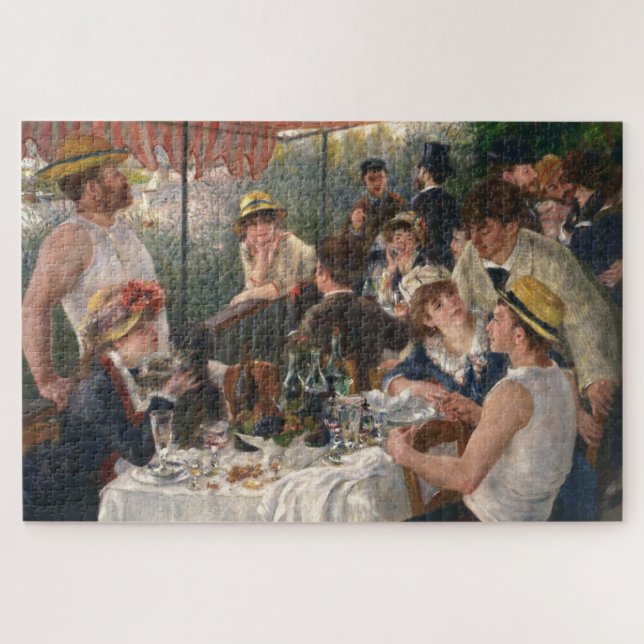 Luncheon Boating Party - Renoir Malerei Puzzle (Horizontal)
