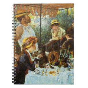 Luncheon der Booteilnehmer von Pierre Renoir Notizblock