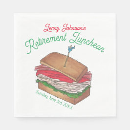 Luncheon Lunch Türkei Club Sandwich Serviette