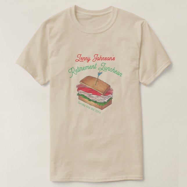 Luncheon Lunch Türkei Club Sandwich T-Shirt (Design vorne)