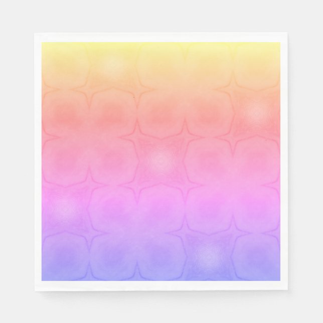 Luncheon Paper Napkins in pink purple yellow Serviette (Vorderseite)