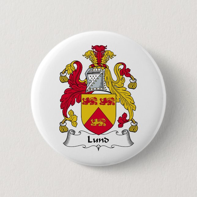 Lund-Familienwappen Button (Vorderseite)