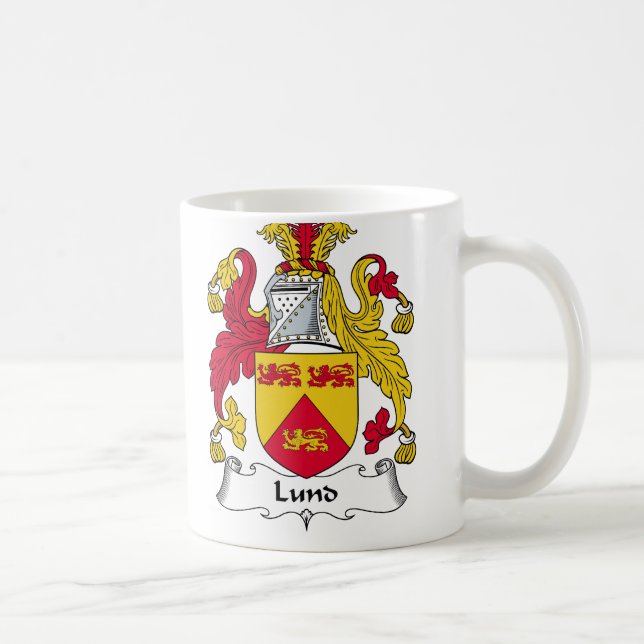 Lund-Familienwappen Tasse (Rechts)