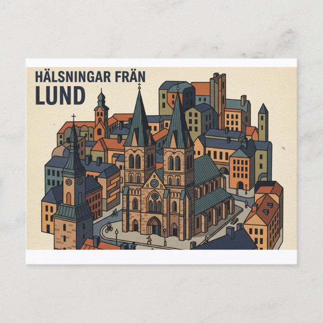 Lund Schweden  Postkarte  (Vorderseite)