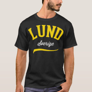 Lund Schweden Sverige Vintage-Athletik Retro-Sport T-Shirt