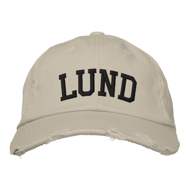Lund-StickHat Bestickte Kappe (Vorderseite)