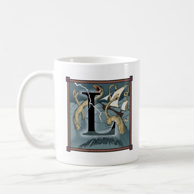 Lundregun Letterblock Tasse - mit dem Buchstaben (Links)