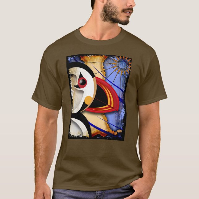Lundy Puffin No Text T-Shirt (Vorderseite)