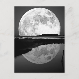 Lune et son reflet postkarte