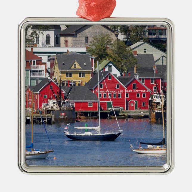 Lunenberg, Nova Scotia, Kanada.3 Silbernes Ornament (Vorne)