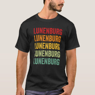 Lunenburg Landkreis Virginia Regenbogen Text T-Shirt