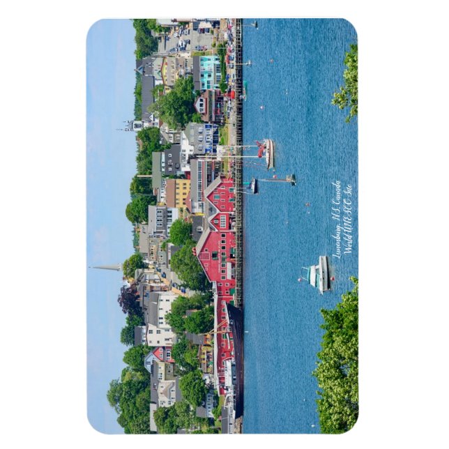 Lunenburg, NS Waterfront Flexible Magnet (Vertikal)
