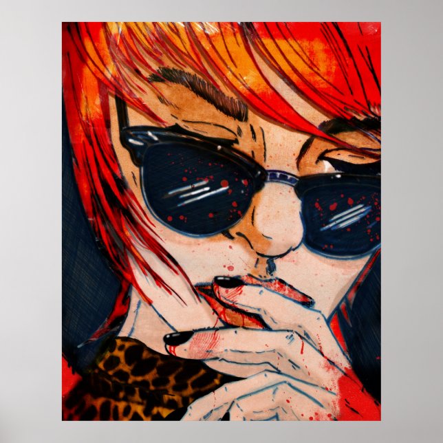 Lunettes noires poster (Vorne)