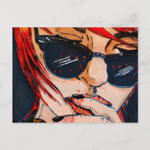 Lunettes Noires Postkarte