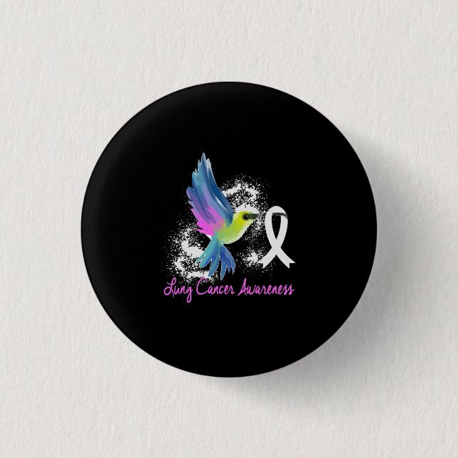 Lung Cancer Awareness Pearl Button (Vorderseite)