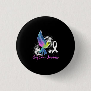 Lung Cancer Awareness Pearl Button