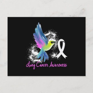 Lung Cancer Awareness Pearl Einladungspostkarte