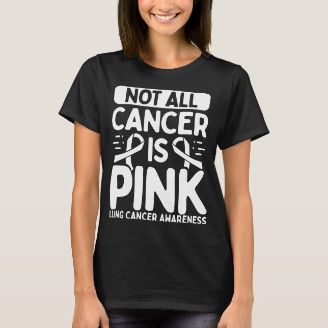 Lung Cancer Ribbon for Lung Cancer Warriors T-Shirt (Vorderseite)