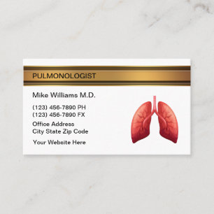 Lung Doctor Medical Business Cards Visitenkarte