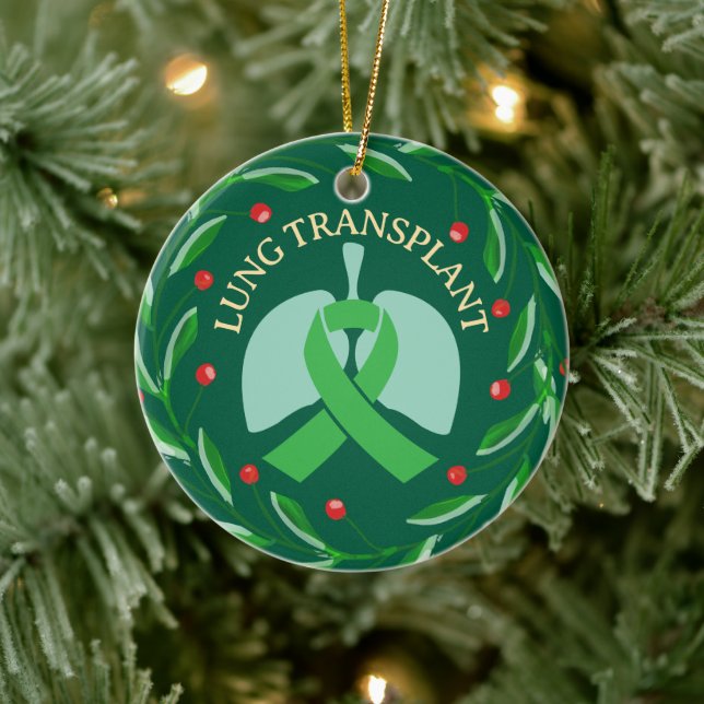 Lung Transplantat Empfänger Custom Christmas Keramik Ornament (Baum)