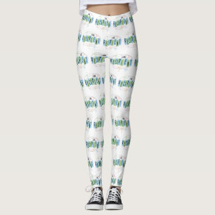 Lung Transplantat Empfänger Retro Style Leggings