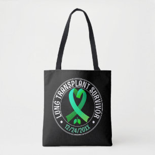 Lung Transplantat Survivor Green Ribbon Custom