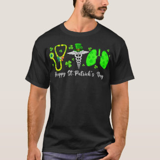 Lunge Atemnourstherapeut Happy St Patrick T-Shirt