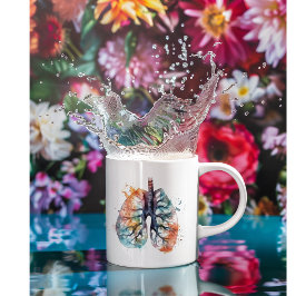 Lungen, die wie ein Baum atmen, anpassbar Kaffeetasse