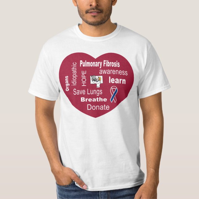 Lungenfibrosen-Bewusstseins-T - Shirt (Vorderseite)