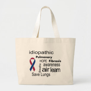 Lungenfibrosen-Bewusstseins-Taschen-Tasche Jumbo Stoffbeutel