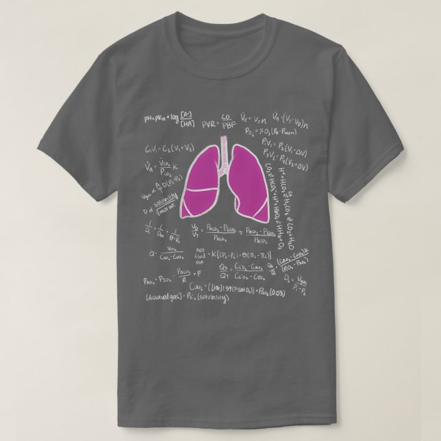 Lungengleichungen der Lung T-Shirt (Design vorne)