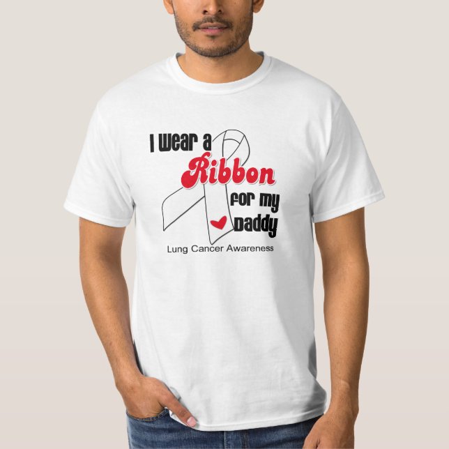 Lungenkrebs-Band (Vati) T-Shirt (Vorderseite)