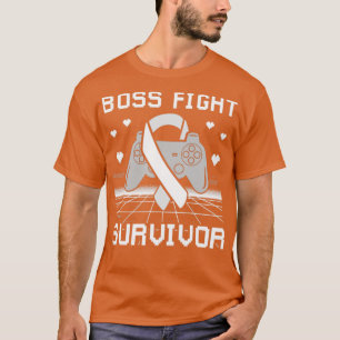 Lungenkrebs Bewusstsein Boss Kampf Survivor Gamer T-Shirt