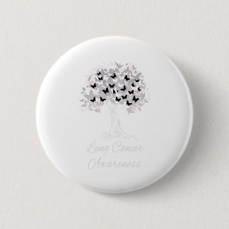Lungenkrebs-Bewusstsein Krieger Tree Hope Geschenk Button