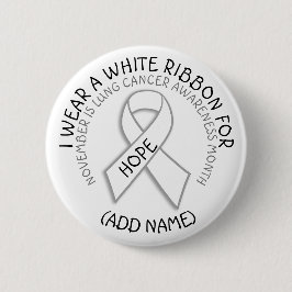 Lungenkrebs-Bewusstsein MOnth November Schaltfläch Button